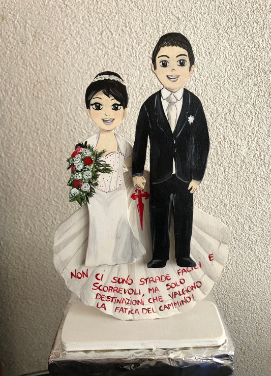 CAKE TOPPER MATRIMONIO