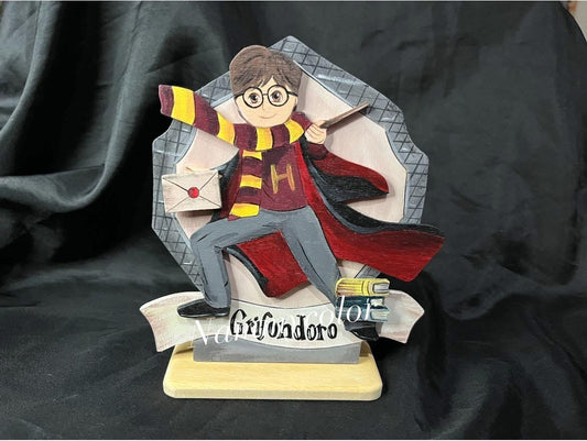 CAKE TOPPER IN LEGNO HARRY POTTER