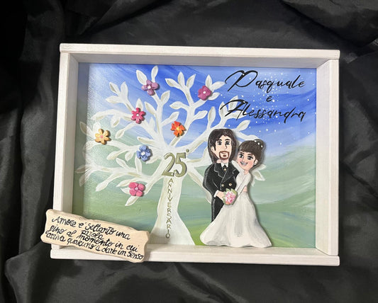 QUADRO MATRIMONIO PERSONALIZZATO